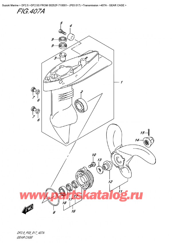 ,  , Suzuki DF2.5S  FROM 00252F-710001~ (P03 017) ,   