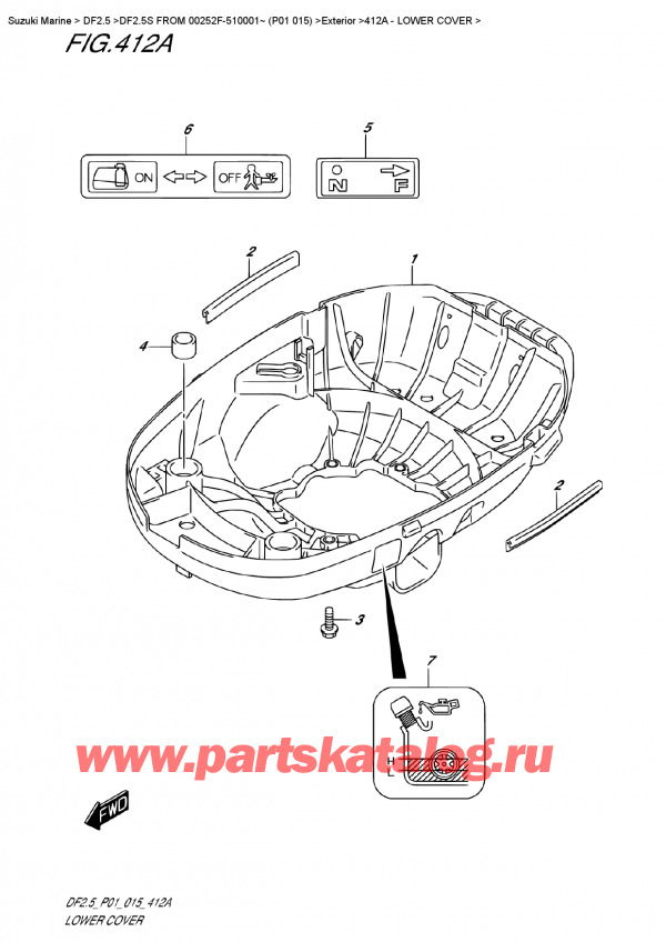 ,    , Suzuki DF2.5S FROM 00252F-510001~ (P01 015) ,   