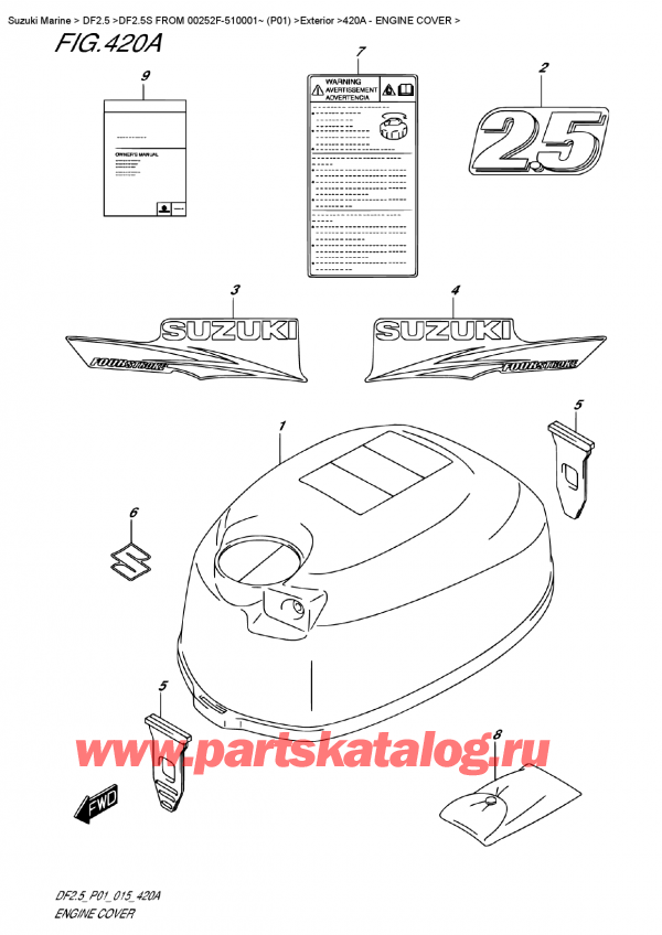 ,   , Suzuki DF2.5S FROM 00252F-510001~ (P01),   ()
