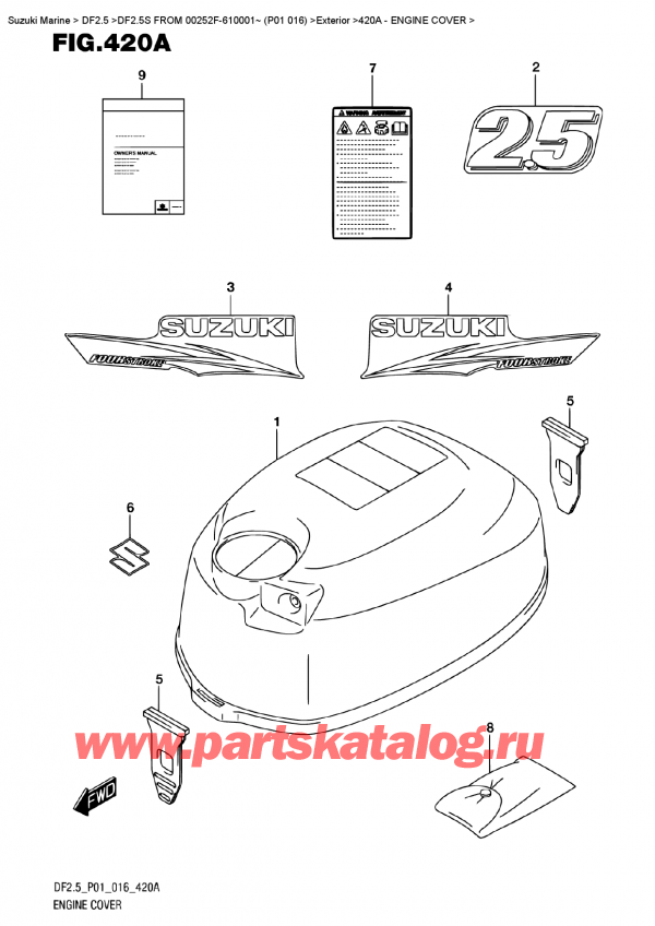  ,   , Suzuki DF2.5S FROM 00252F-610001~ (P01 016) ,   ()