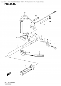 444A - Tiller Handle (444A - )