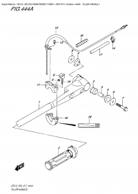 444A - Tiller Handle (444A - )