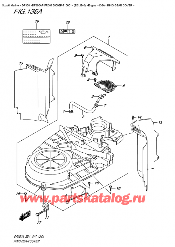   ,  , Suzuki DF300AP X/XX FROM 30002P-710001~ (E01)    2017 ,   