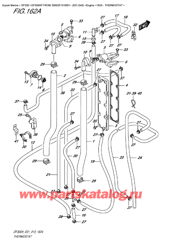  ,   , Suzuki DF300AP X / XX FROM 30002P-510001~ (E01)  2015 , 