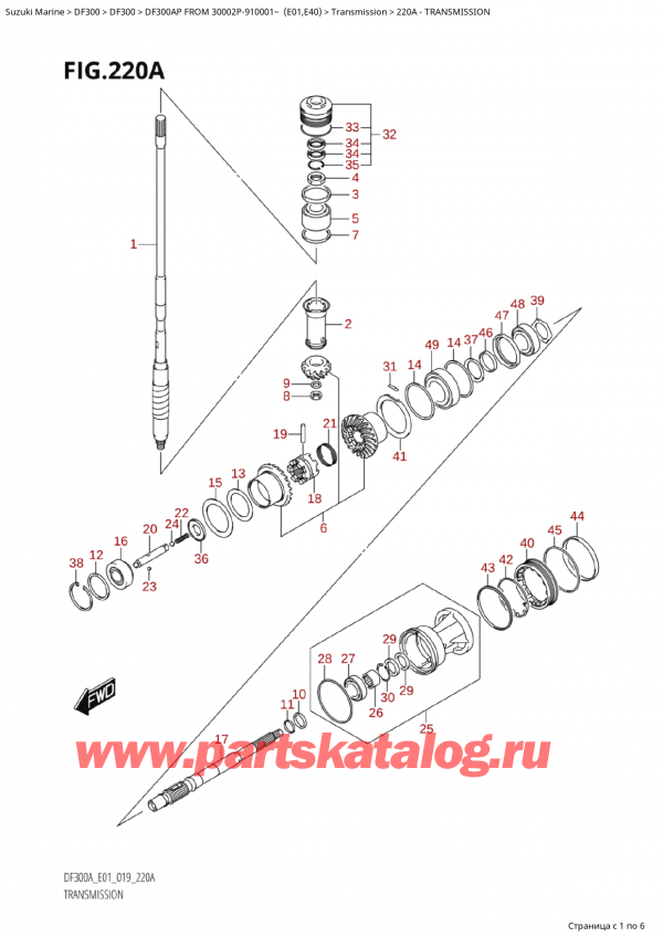  ,   , Suzuki  DF300AP X/XX FROM 30002P-910001~ (E01) , 