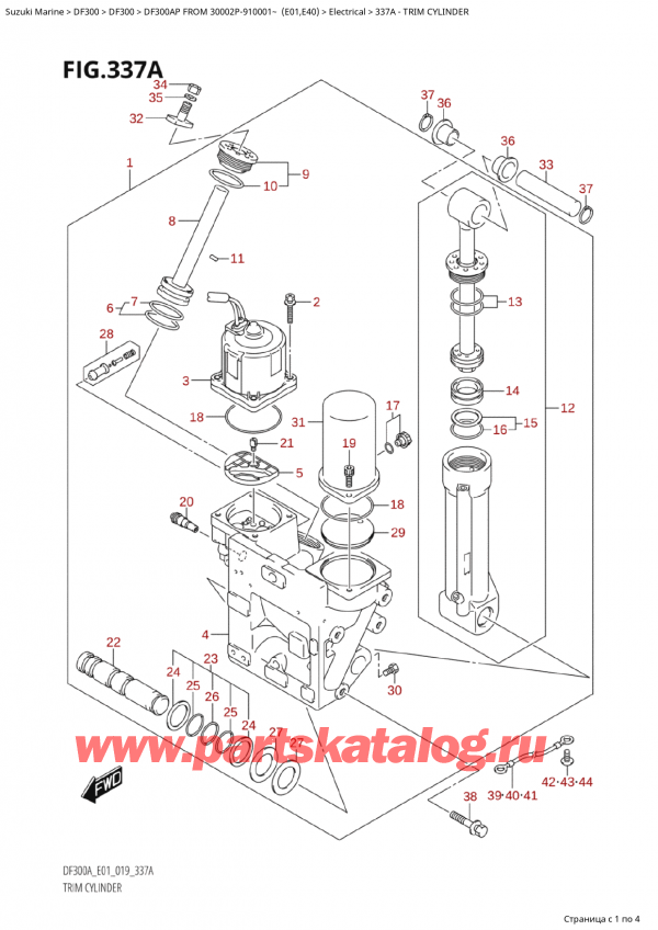  ,   , Suzuki  DF300AP X/XX FROM 30002P-910001~ (E01) ,  