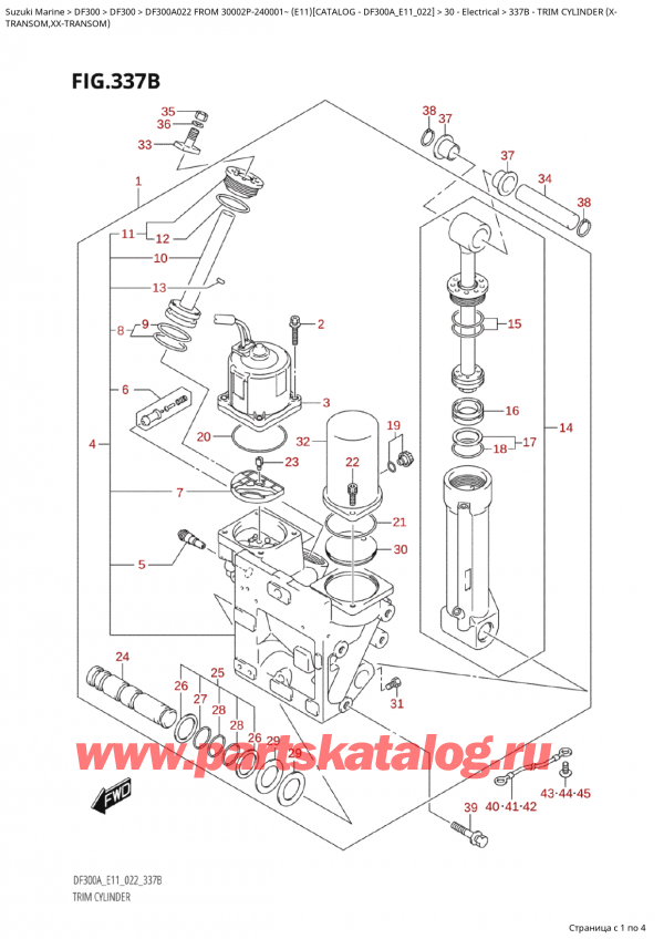 ,   , Suzuki Suzuki DF300A TX / TXX FROM 30002P-240001~  (E11) - 2022,   (X
