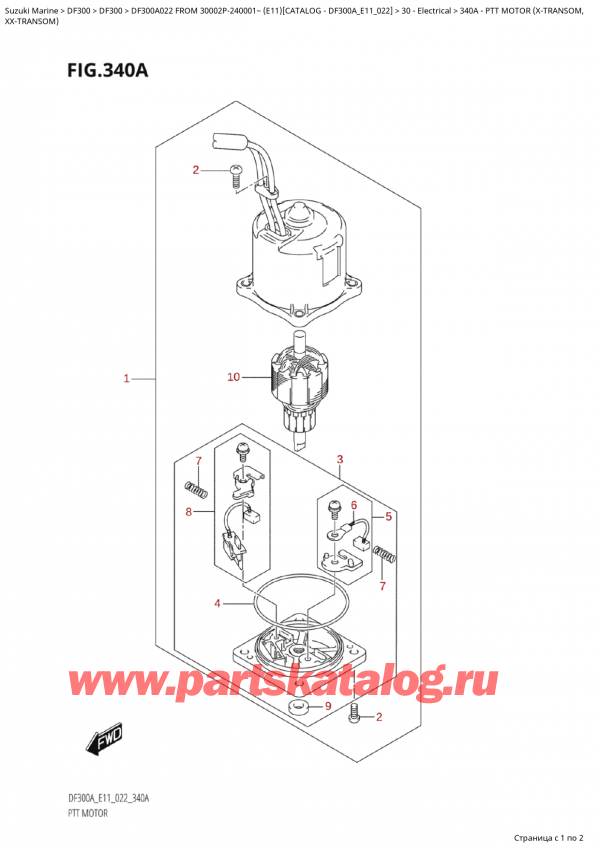  ,    , Suzuki Suzuki DF300A TX / TXX FROM 30002P-240001~  (E11) - 2022  2022 ,   (XTransom,