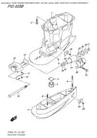 405B  -  Drive Shaft  Housing  Transom(Xx) (405B -    Transom (Xx))