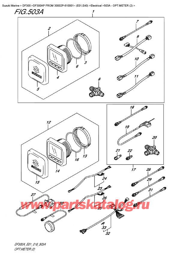  ,   , SUZUKI DF300AP FROM 30002P-610001~ (E01,E40) , :  (2)