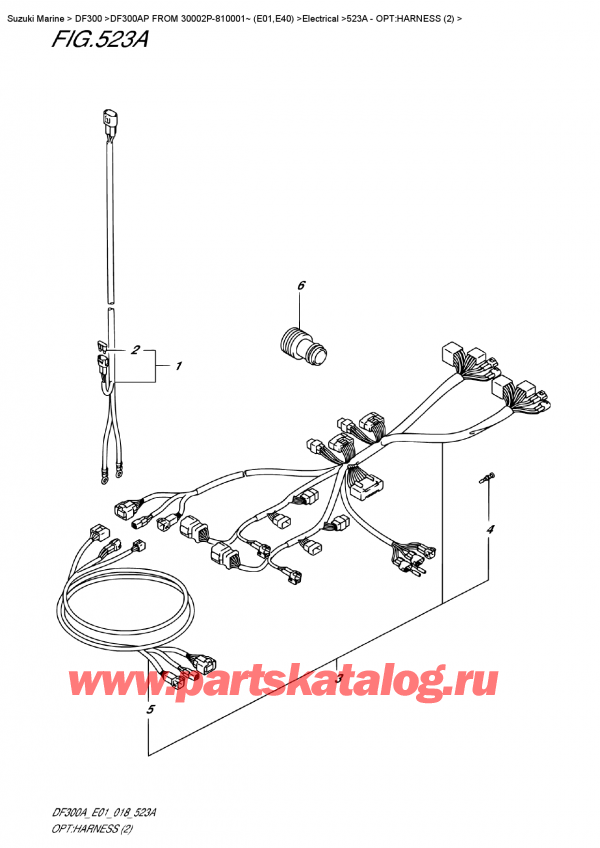  ,   , Suzuki DF300AP X/XX FROM 30002P-810001~ (E01), Opt:harness  (2)