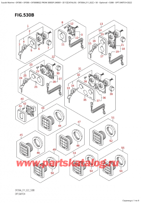 ,  , Suzuki Suzuki DF300B TX / TXX FROM 30003F-240001~  (E11 022)  2022 , :  (022)