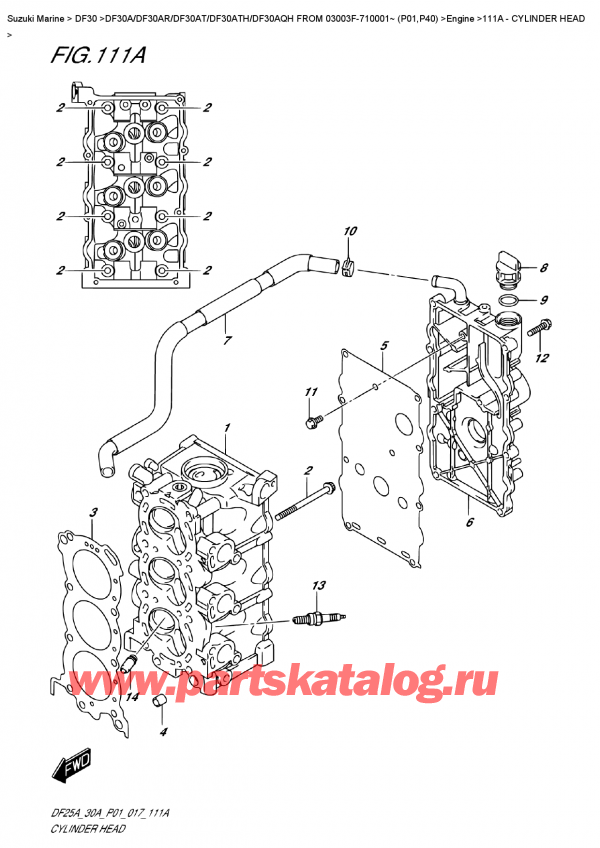  ,   , SUZUKI DF30A S FROM 03003F-710001~ (P01) ,   