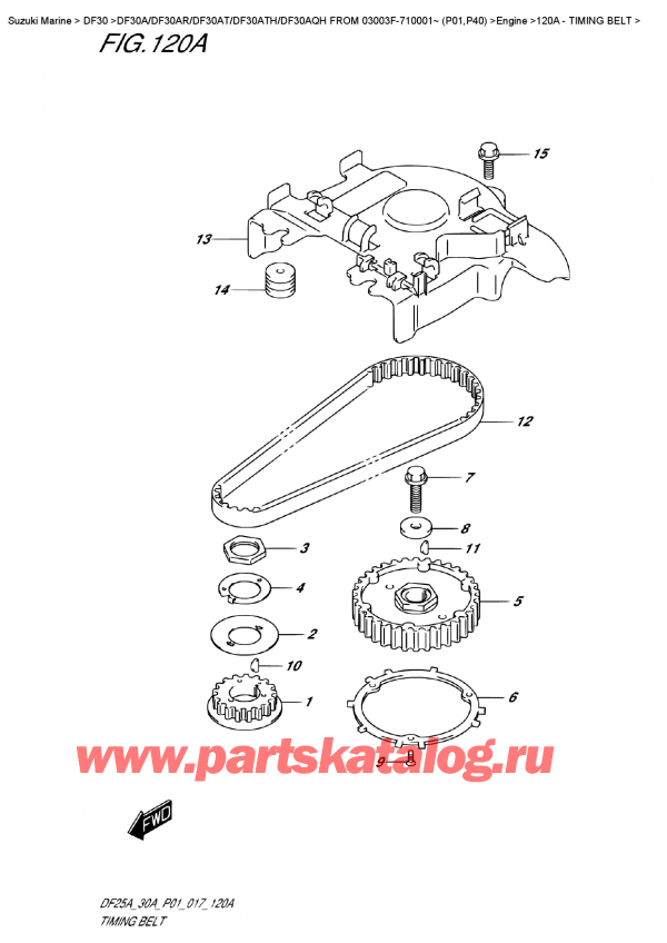 , , Suzuki DF30A S FROM 03003F-710001~ (P01) , Timing  Belt
