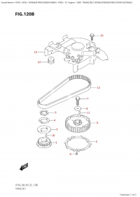 120B - Timing Belt  (Df30A,Df30Ar,Df30At,Df30Ath,Df30Aq) (120B -   (Df30A, Df30Ar, Df30At, Df30Ath, Df30Aq))