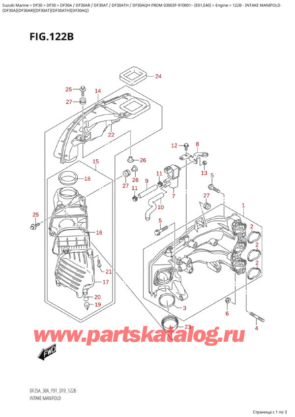 ,    , SUZUKI Suzuki DF30A TS / TL FROM  03003F-910001~ (E01 019)  2019 ,  