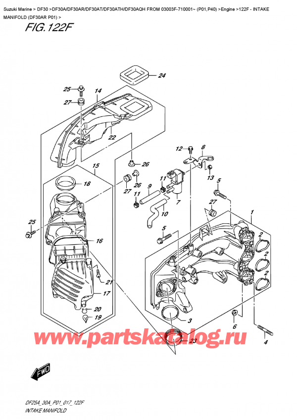  ,    , Suzuki DF30A RS / RL FROM 03003F-710001~ (P01) ,   (Df30Ar P01)