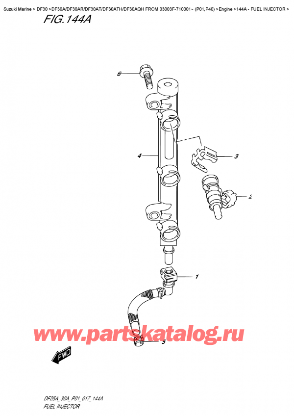   ,    , Suzuki DF30A S FROM 03003F-710001~ (P01)   2017 ,  