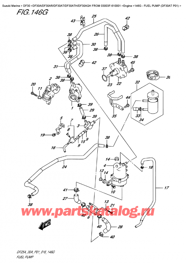 ,   , Suzuki Suzuki DF30A ATS / ATL FROM  03003F-610001  2016 , Fuel  Pump  (Df30At  P01)