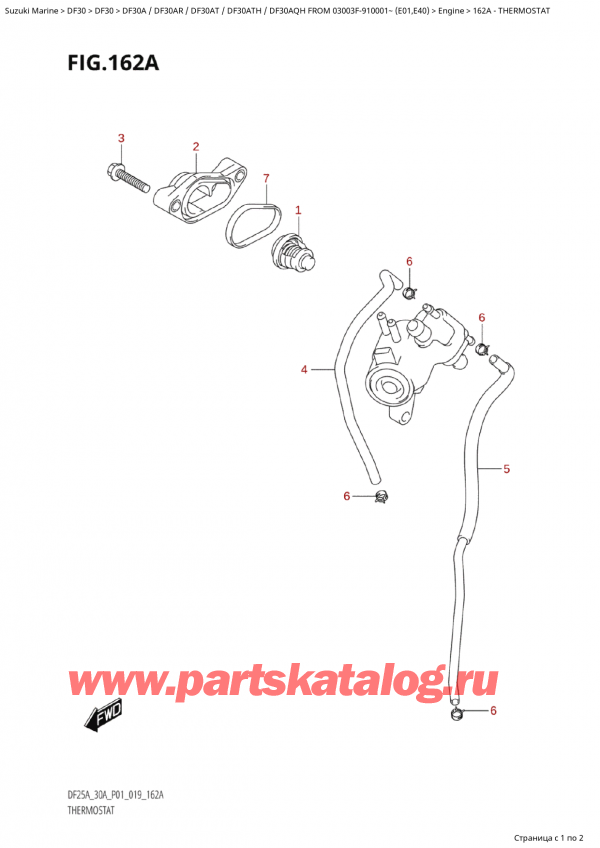  ,   , Suzuki Suzuki DF30A RS / RL FROM  03003F-910001~ (E01) - 2019  2019 , 