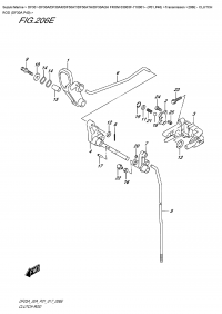 206E  -  Clutch  Rod  (Df30A  P40) (206E -   (Df30A P40))