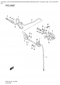 206E  -  Clutch  Rod  (Df30A  P40) (206E -   (Df30A P40))