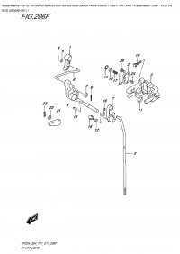 206F  -  Clutch  Rod  (Df30Ar  P01) (206F -   (Df30Ar P01))