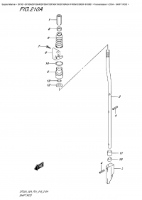 210A  -  Shift  Rod (210A -  )