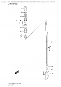 210A  -  Shift  Rod (210A -  )