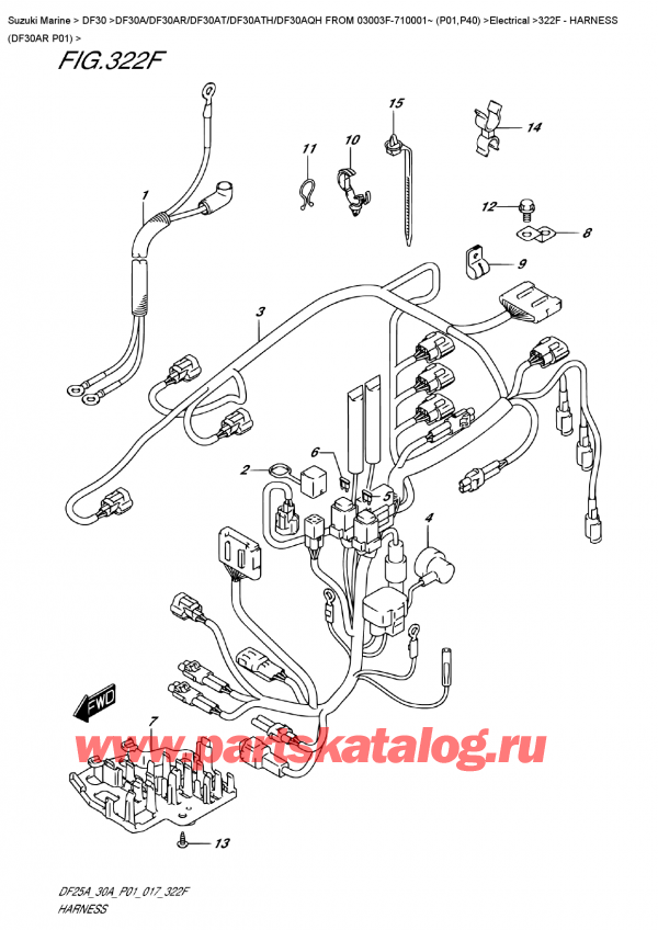  , , SUZUKI DF30A RS / RL FROM 03003F-710001~ (P01) , Harness  (Df30Ar  P01)