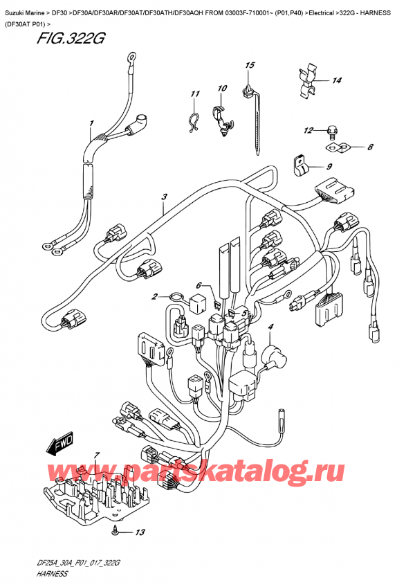   ,   ,  DF30A TS / TL FROM 03003F-710001~ (P01) ,   (Df30At P01) - Harness  (Df30At  P01)