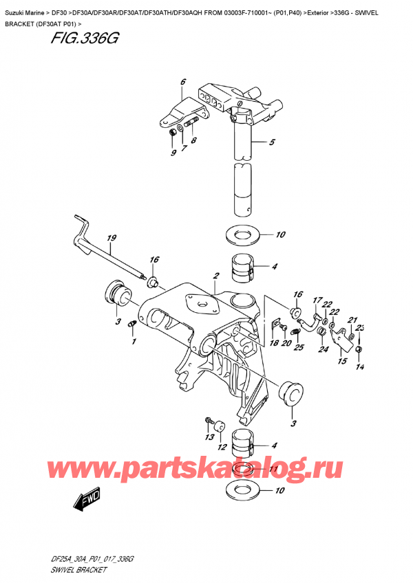 ����� ��������, �� �������� �����, SUZUKI DF30A TS / TL FROM 03003F-710001~ (P01)  ������ 2017 ����, ���������� ��������� (Df30At P01)