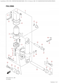 338A - Tilt  Cylinder  (Df25At,Df25Ath,Df30At,Df30Ath) (338A - ������� ������� (Df25At, Df25Ath, Df30At, Df30Ath))