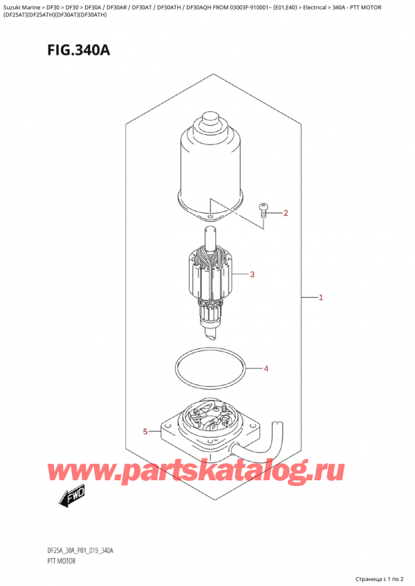 ,  ,  Suzuki DF30A TS / TL FROM  03003F-910001~ (E01 019)  2019 ,  