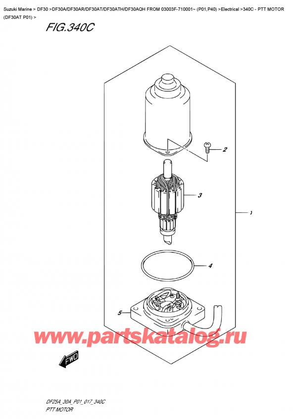  ,  ,  DF30A TS / TL FROM 03003F-710001~ (P01) ,   (Df30At P01) / Ptt  Motor  (Df30At  P01)