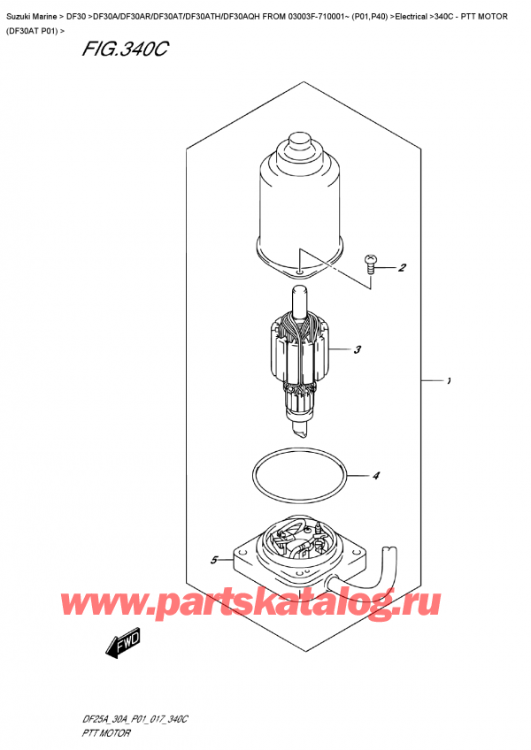  ,   , Suzuki DF30A TS / TL FROM 03003F-710001~ (P01)   2017 ,   (Df30At P01) - Ptt  Motor  (Df30At  P01)