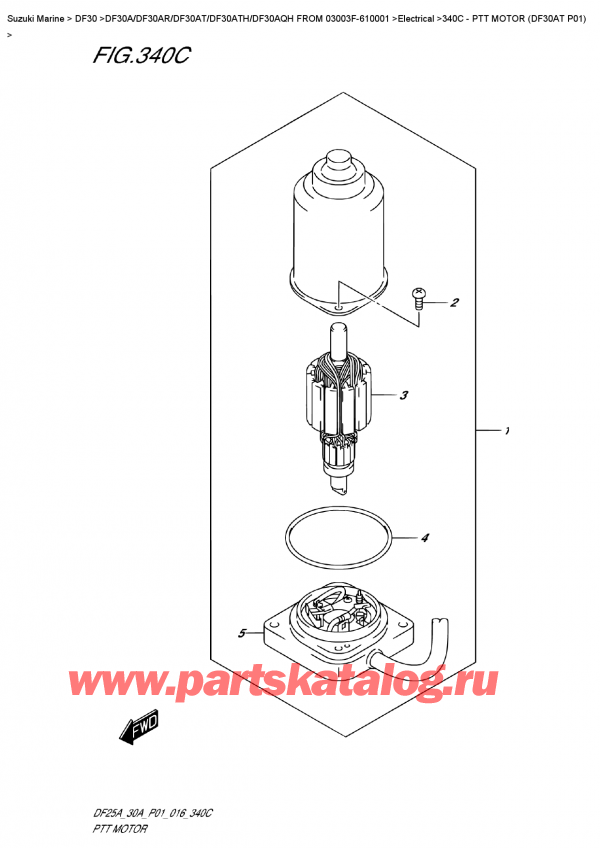   ,  , SUZUKI Suzuki DF30A ATS / ATL FROM  03003F-610001, Ptt  Motor  (Df30At  P01)