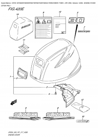 420E  -  Engine  Cover  (Df30A  P40) (420E -   () (Df30A P40))