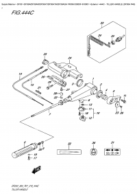 444C  -  Tiller  Handle  (Df30A  P40) (444C -  (Df30A P40))