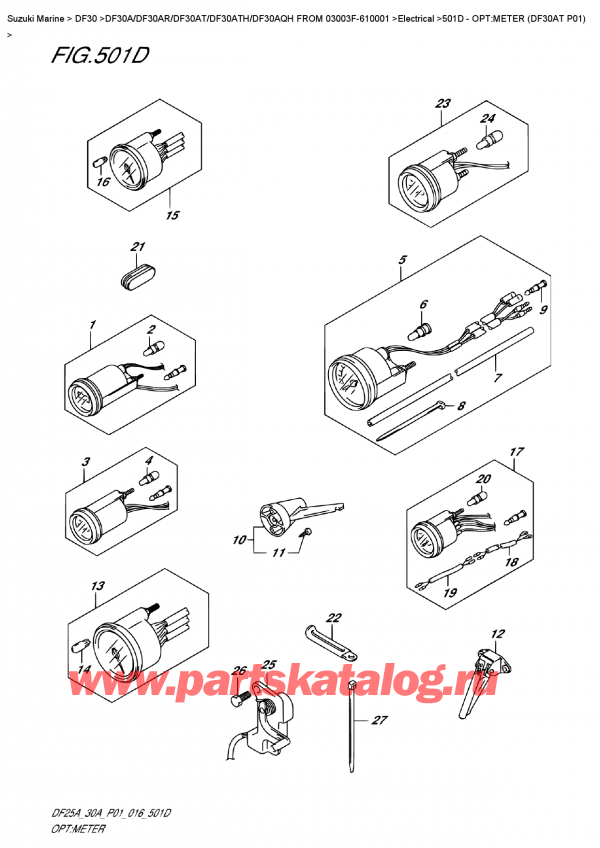  ,   ,  Suzuki DF30A ATS / ATL FROM  03003F-610001, Opt:meter  (Df30At  P01)