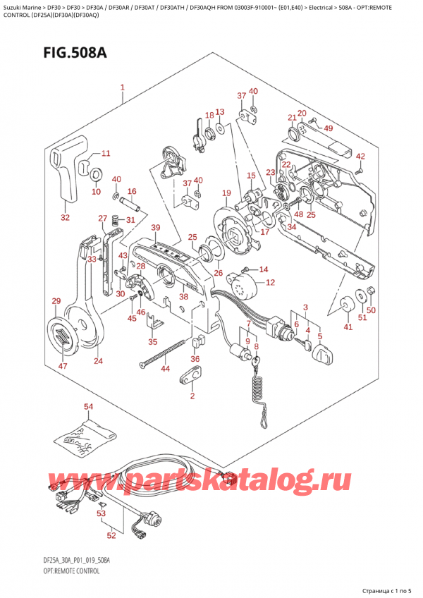 ,  , SUZUKI Suzuki DF30A S / L 03003F-910001~ (E01 019)  2019 , : remote