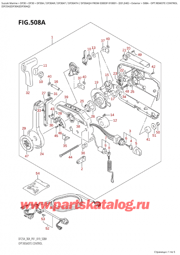   ,    ,  Suzuki DF30A S / L 03003F-910001~ (E01 019), :  