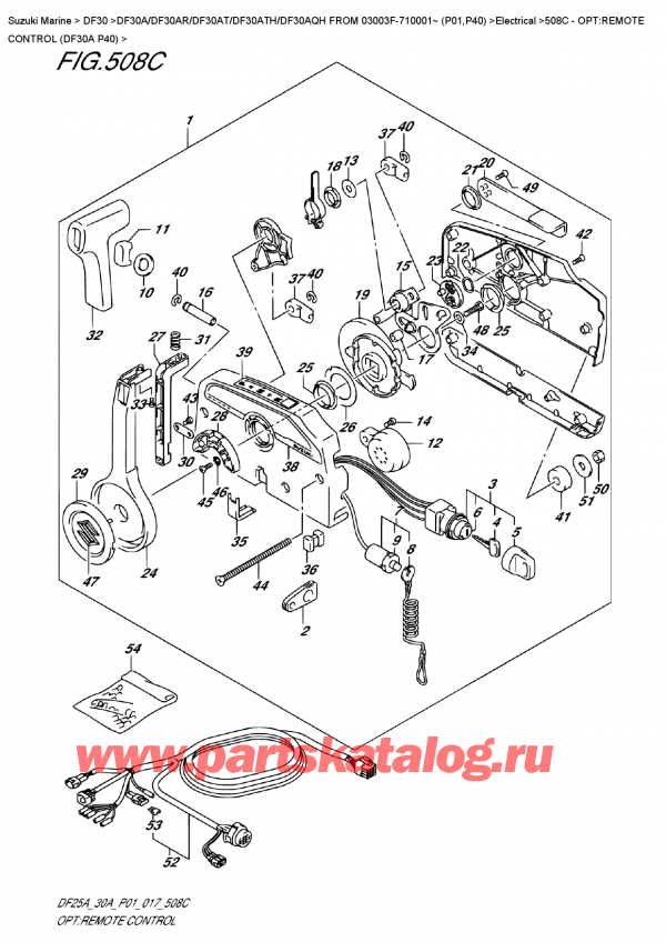 ,   , SUZUKI DF30A S FROM 03003F-710001~ (P01)   2017 , :   (Df30A P40)