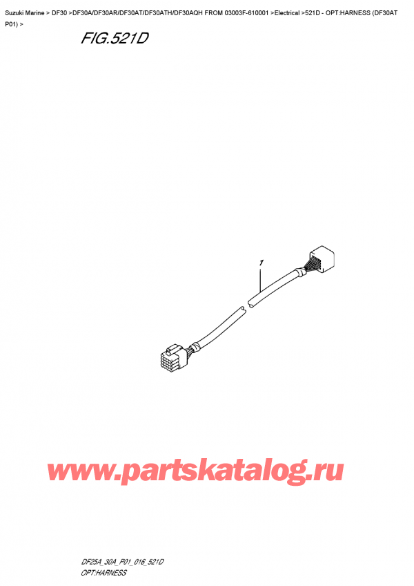 ������ ��������, �� ��������� ���������, SUZUKI Suzuki DF30A ATS / ATL FROM  03003F-610001, �����: ���� �������� (Df30At P01)