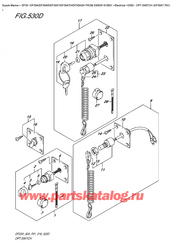 �������������, , Suzuki Suzuki DF30A ATS / ATL FROM  03003F-610001 ������ 2016 ����, �����: ������������� (Df30At P01)