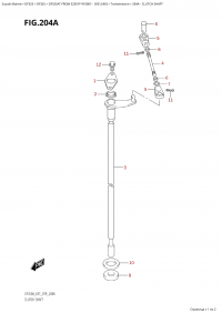 204A - Clutch Shaft (204A -  )