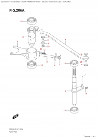 206A - Clutch Rod (206A -  )