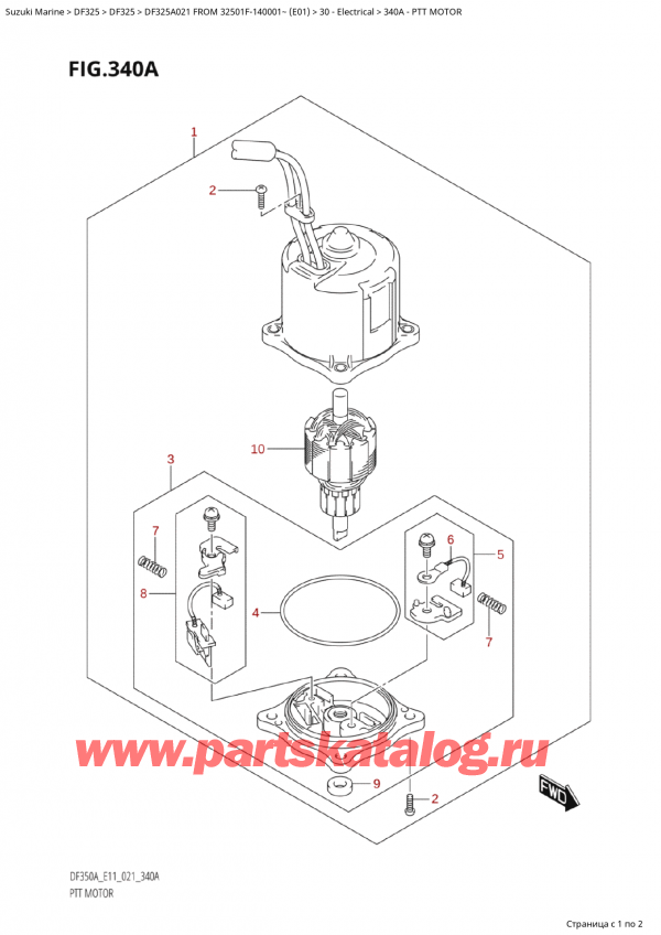  ,   , Suzuki  Suzuki DF325A TX/TXX FROM 32501F-140001~  (E01 A021)  2021 , Ptt Motor /  