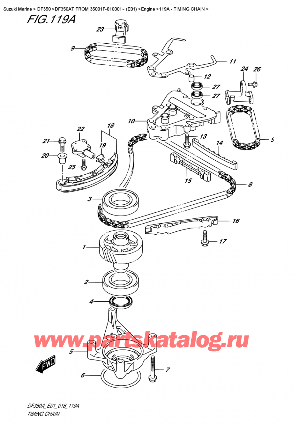  ,   ,  DF350A TX / TXX FROM 35001F-810001~ (E01),   / Timing  Chain