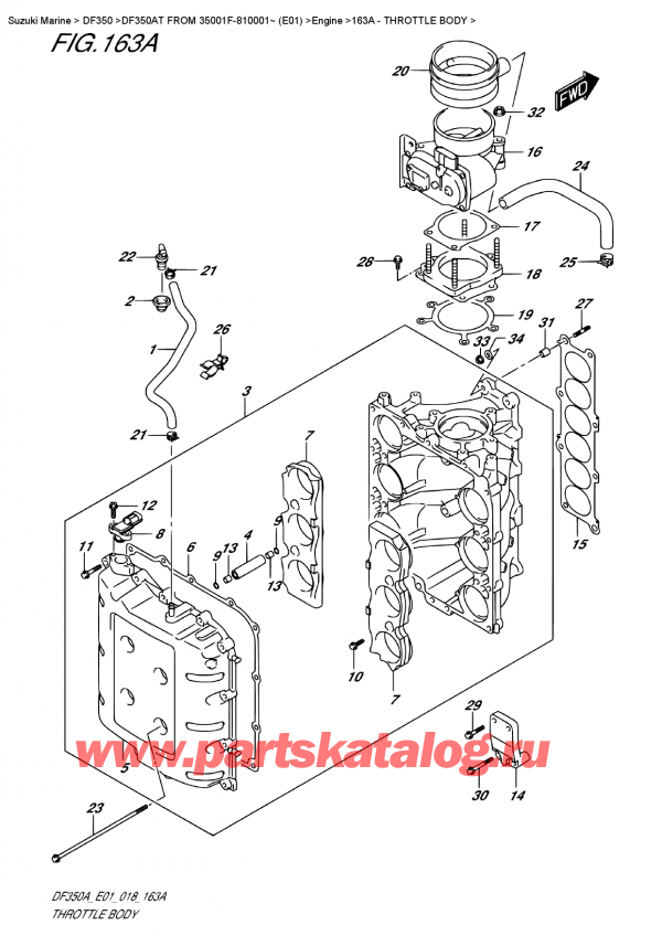 ,    , Suzuki DF350A TX / TXX FROM 35001F-810001~ (E01),  
